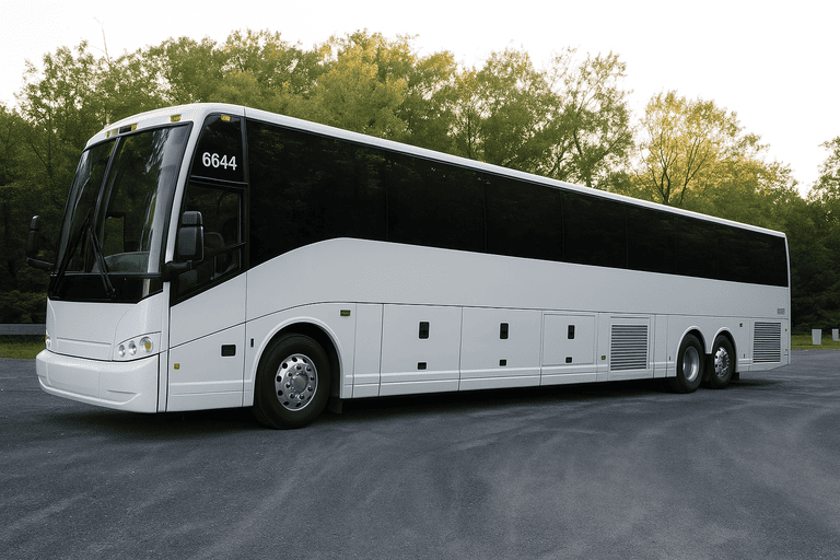 exterior of Fresno Coach Bus Service coach bus