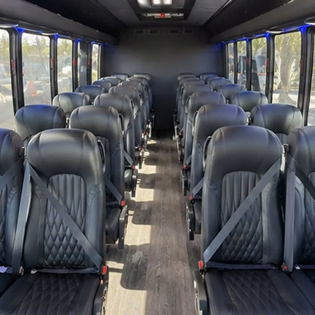 25 passenger minibus interior