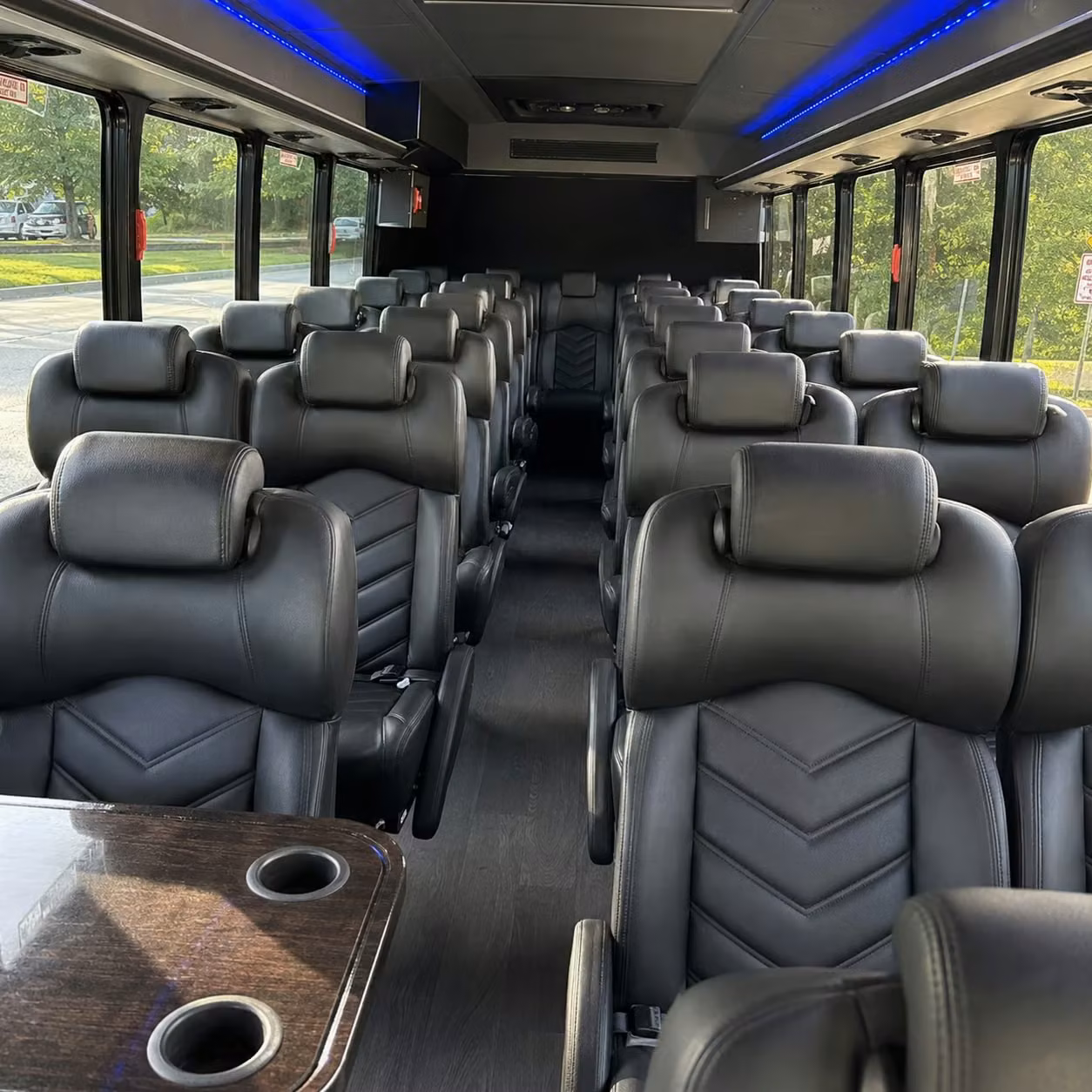 35 passenger minibus inside