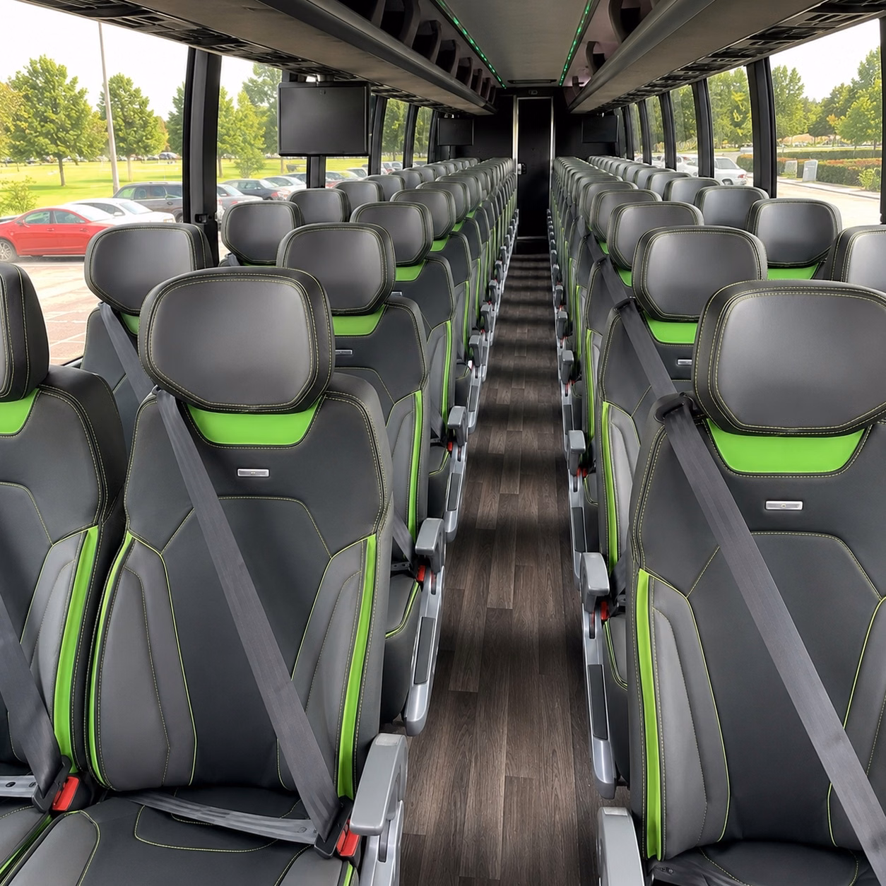 fresno charter bus interior