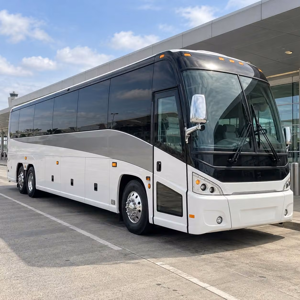 fresno charter bus rental exterior