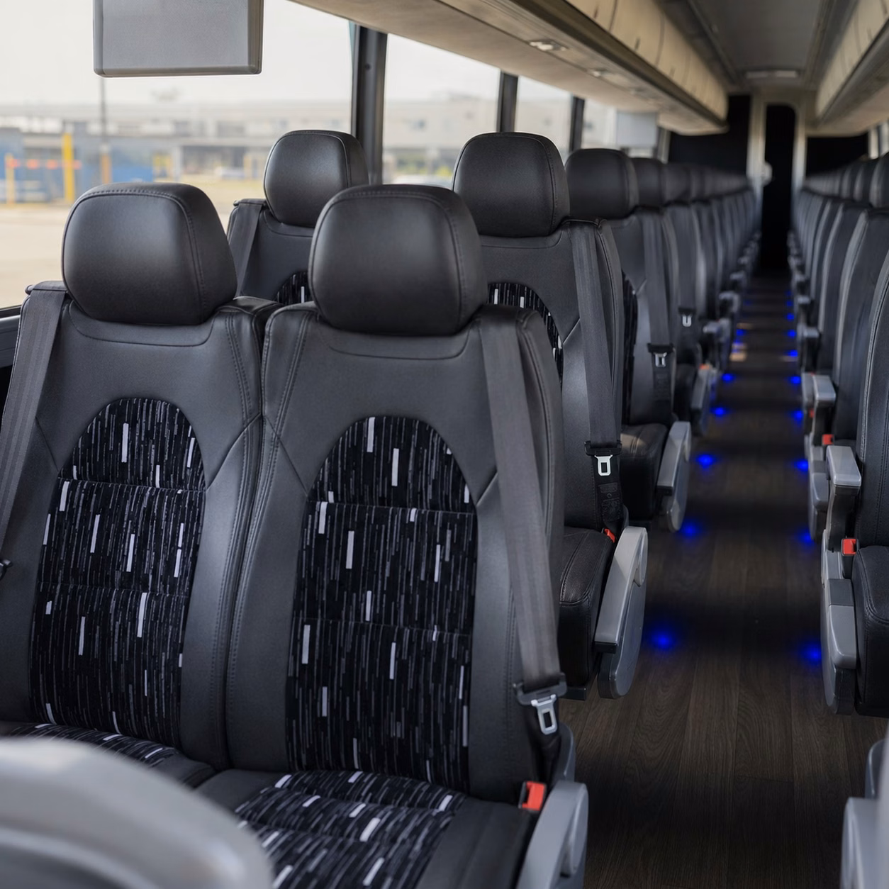 fresno charter bus rental inside