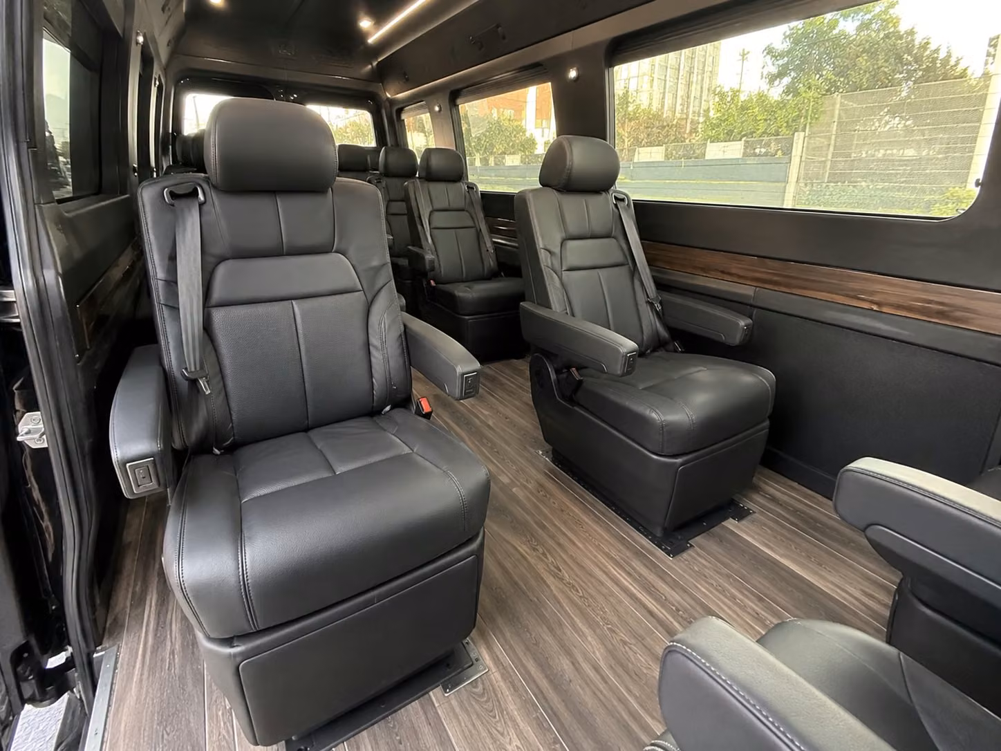 sprinter van with driver inside